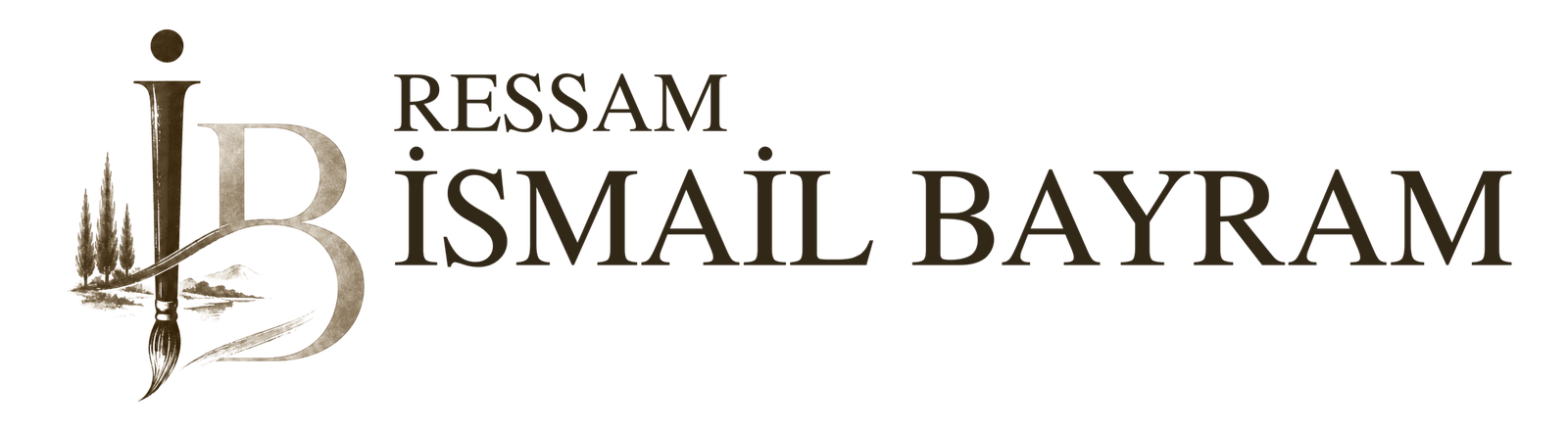 ressam İsmail bayram logo metin