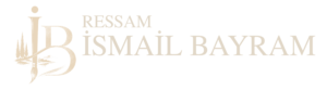 ressam İsmail bayrak logo metin beyaz